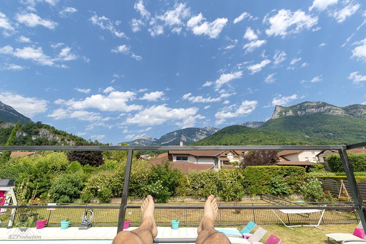 Appartement Lumineux A Voreppe Avec Piscine 外观 照片